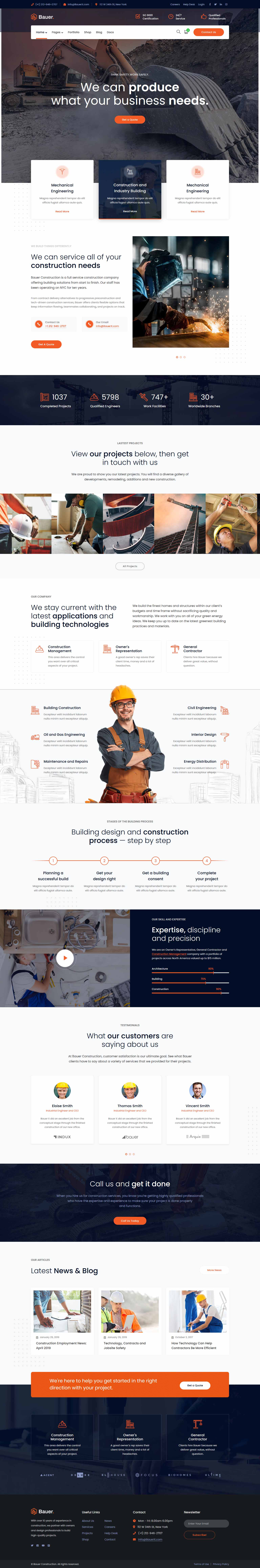 разработка и создание сайтов строительных организаций