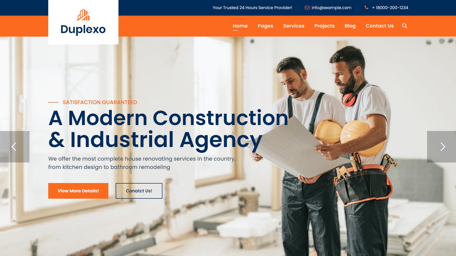 Создание сайтов для строительной компании, производственного предприятия